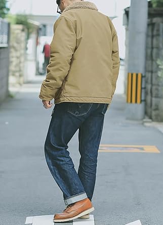 【新品】US.NAVY★裏ボア★ミリタリー★N-1★デッキジャケット★ベージュ★M Amazon | [D.IIZOO] 米海軍 N-1デッキジャケット メンズ 冬 裏ボア